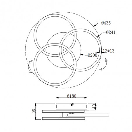 Deckenleuchte Led Circle (27W)