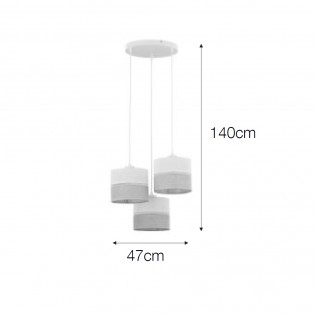 Blancolino Pendelleuchte (3 Leuchten)