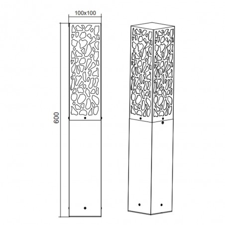 Outdoor bollard Cooper