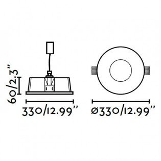 LED-Einbaudownlight Nord (18W)