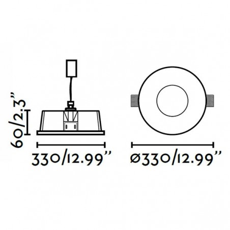 Recessed LED Nord (18W)