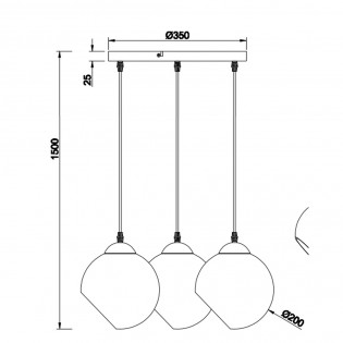 Ceiling lamp Clooney