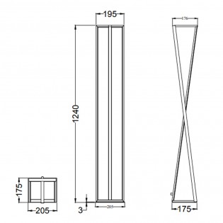 Led Edge Stehleuchte (26W)