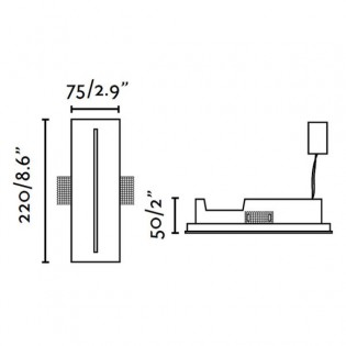 Plas II LED-Einbaudownlight (1W)