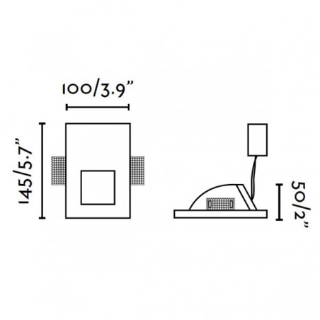 Plas III LED-Einbauleuchte (1W)