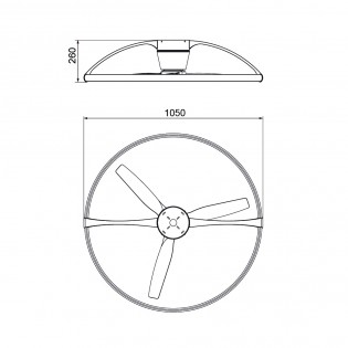 LED-Deckenventilator Nepal (110W)