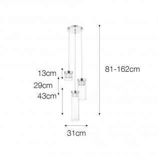 Cluster Pendant Lamp Diamant (3 lights)