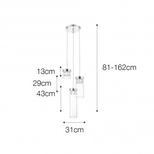 Diamant Pendelleuchte (3 Leuchten)