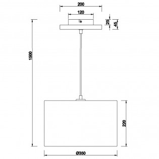 Pendant lamp Elmau