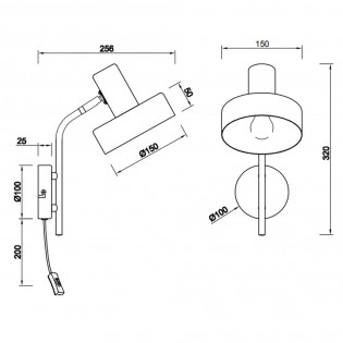 Wall lamp Gaya