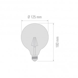 LED-Glühbirne 125 Candy (6W-Licht)
