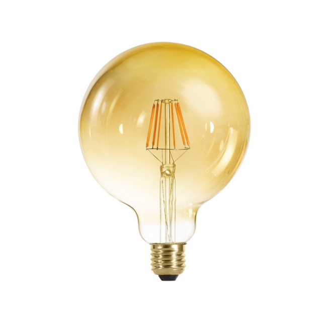 Light bulb LED Globe 125 caramel (6W-warm)