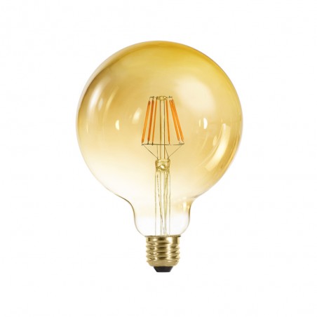Light bulb LED Globe 125 caramel (6W-warm)