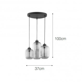 Pendant Lamp Flota Multicolour (3 lights)