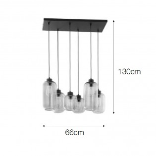 Pendant Lamp Flota Multicolour (6 lights)
