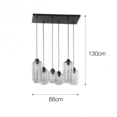 Pendant Lamp Flota Multicolour (6 lights)