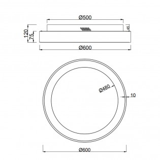 Flush Light Led Girona (48W)