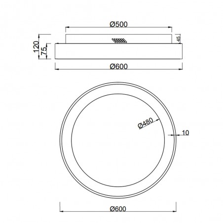 Deckenleuchte Led Girona (48W)