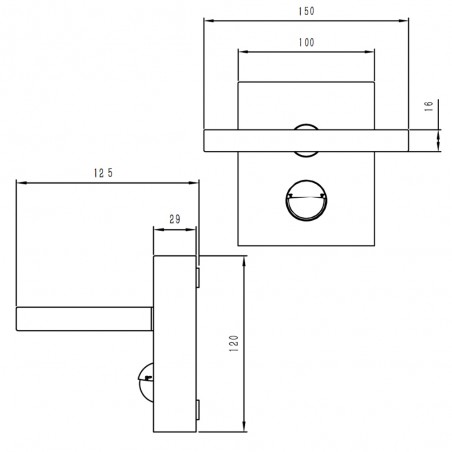 Wall light with motion sensor Hortona