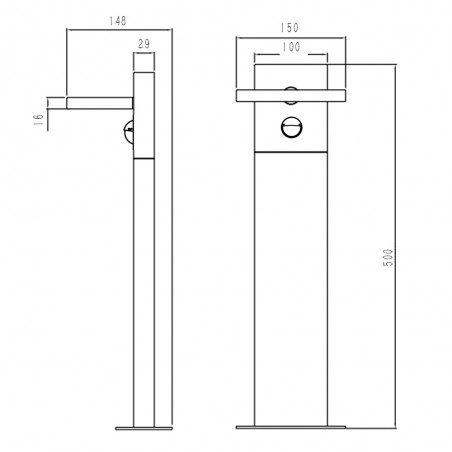Beacon with motion sensor Horton (8W)