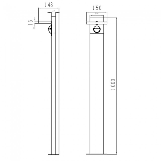 Beacon with motion sensor Horton II - Trio lighting - Wonderlamp.shop