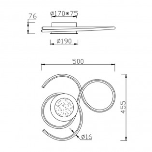 Flush Light Led Jive (36W)