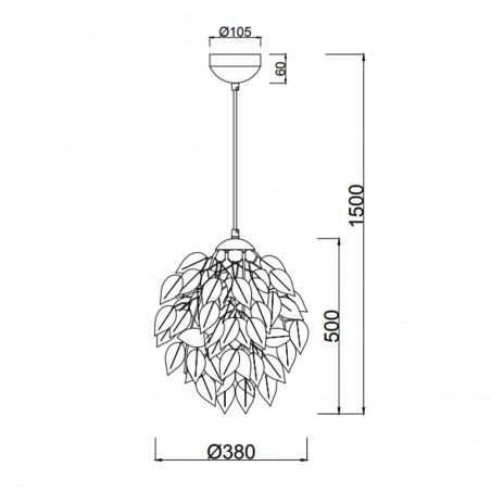 Pendant lamp Leavy