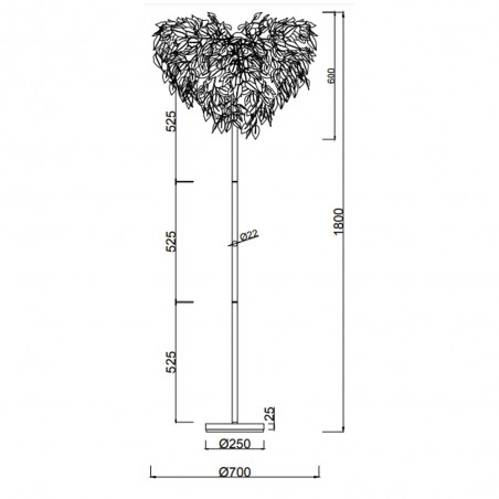 Floor lamp Leavy