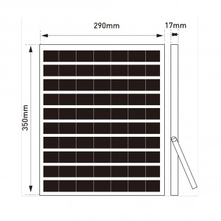 Solar LED outdoor floodlight Bee (100W)