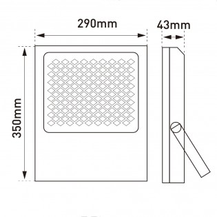 Bee solar LED-Außenstrahler (300W)