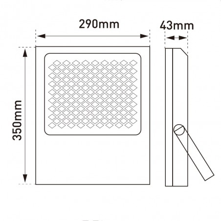 Solar LED outdoor floodlight Bee (300W)