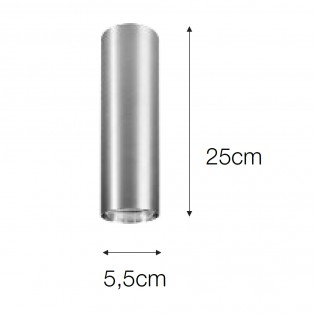 Tubular ceiling spotlight Iris 25