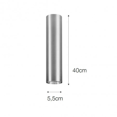 Tubular ceiling spotlight Iris 40