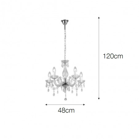 Chandelier Maria Teresa (5 lights)