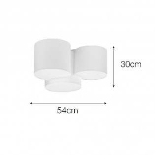 Ceiling Flush Light Pastis (3 lights)