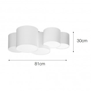 Ceiling Flush Light Pastis (5 lights)