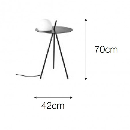 Tauleta Beistelltisch mit Licht