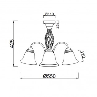 Ceiling lamp Rustica
