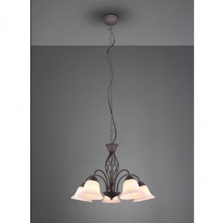Rustikaler Kronleuchter (5 Lichter)