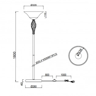 Floor lamp Rustica
