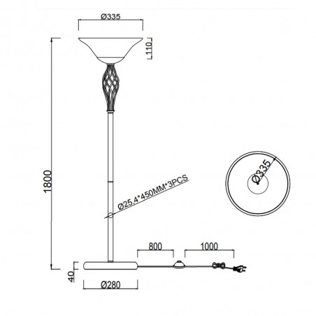 Floor lamp Rustica