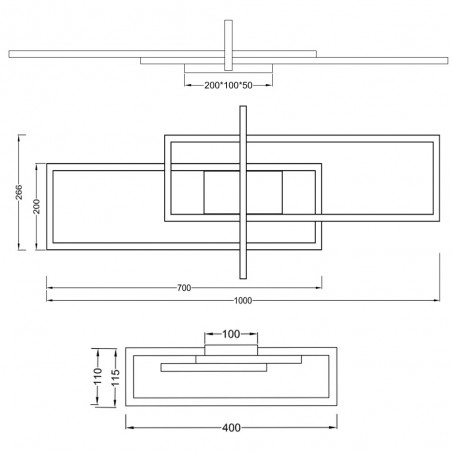 Flush Light Led Salinas (34W)