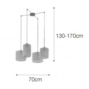 Pendant Lamp Ogassa (4 lights)