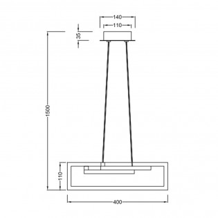 Salinas Led-Deckenleuchte (34W)