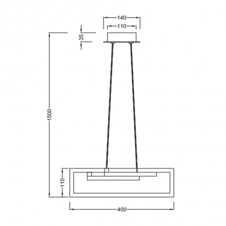 Ceiling lamp Led Salinas (34W)