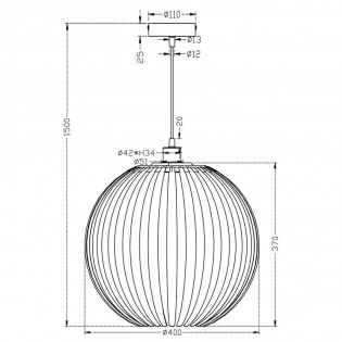Pendant lamp Zucca