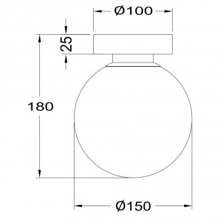Wall Lamp Basic Form Black