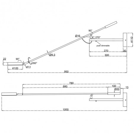 LED Wall Lamp Fad (6W)