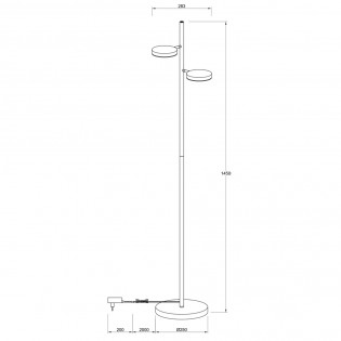 Fad LED Stehleuchte (2x6W)