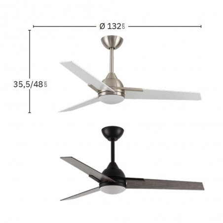 Ceiling fan Led Argestes CCT (22W)
